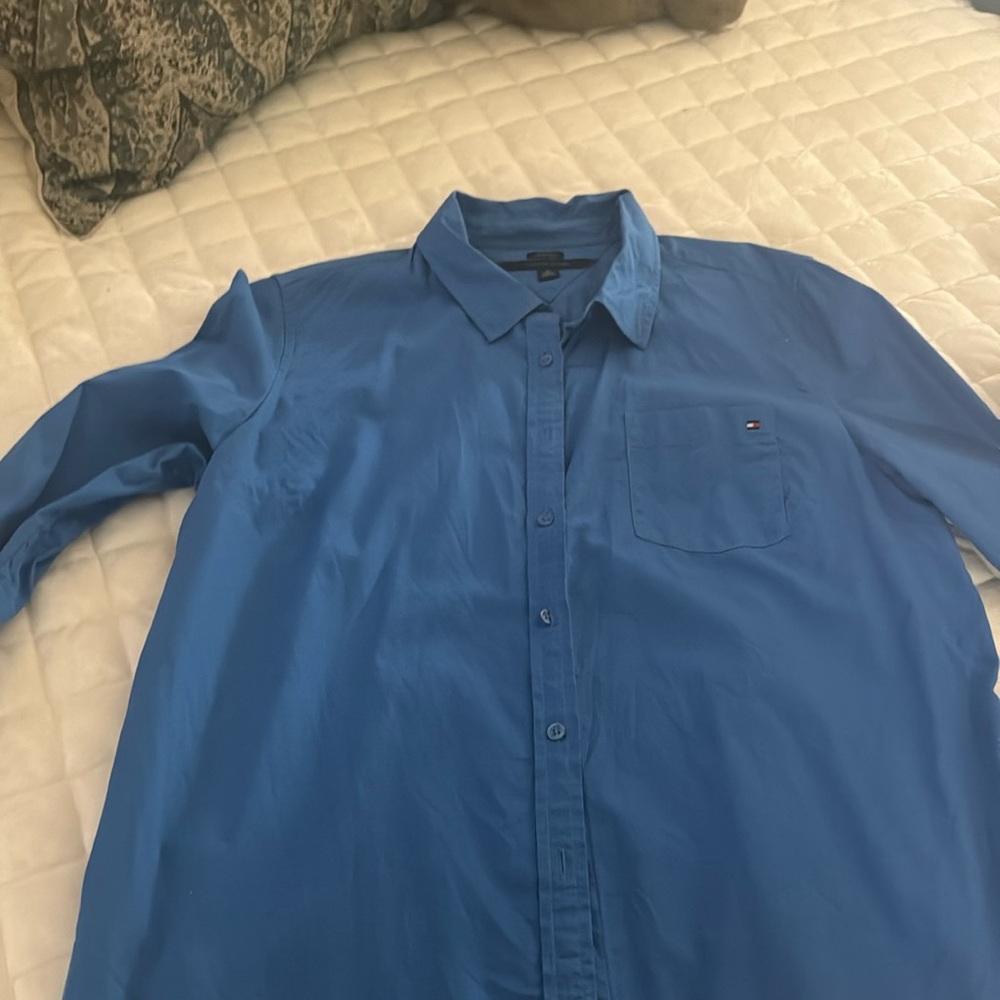 Tommy Hilfinger royal blue blouse